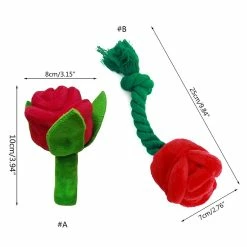 Unbranded Jouet Dog Squeak Soft Peluche Rose Fleur Chew Toy Pour Petits Et Moyens Chiens -nourriture pour chien boutique 837675644 max