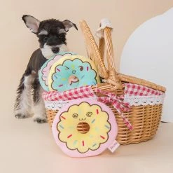 Unbranded Interactif Dog Toy Puppy Peluche Squeak Toy Cute Donut Chew Toy For Teeth -nourriture pour chien boutique 837675710 max