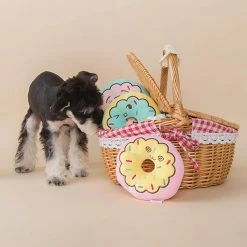 Unbranded Interactif Dog Toy Puppy Peluche Squeak Toy Cute Donut Chew Toy For Teeth -nourriture pour chien boutique 837675893 max