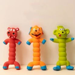 Unbranded Caoutchouc Chien Squeaky Toy Dog Bone Toy Latex Dog Chew Toy Dog Toy Teething Toy -nourriture pour chien boutique 837676225 max