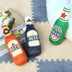 Unbranded Dog Toy Squeak Tug-of-war Interactive Training Toy Beer-bottle Shape -nourriture pour chien boutique 837676826 max