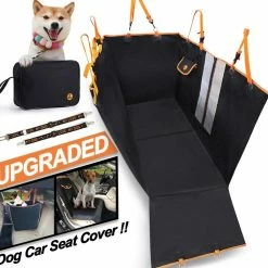 Unbranded Dog Car Pour Housse De Siège Anti-rayures Avec 1 Ceintures De Sécurité Pour Sièges De Voitures Générales -nourriture pour chien boutique 842136097 max