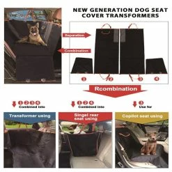Unbranded Dog Car Pour Housse De Siège Anti-rayures Avec 1 Ceintures De Sécurité Pour Sièges De Voitures Générales -nourriture pour chien boutique 842136223 max
