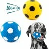 Lahean 2 Pièces Ball Dog Chew Toys Soft Latex Puppy Durable Football Dog Treat Balls