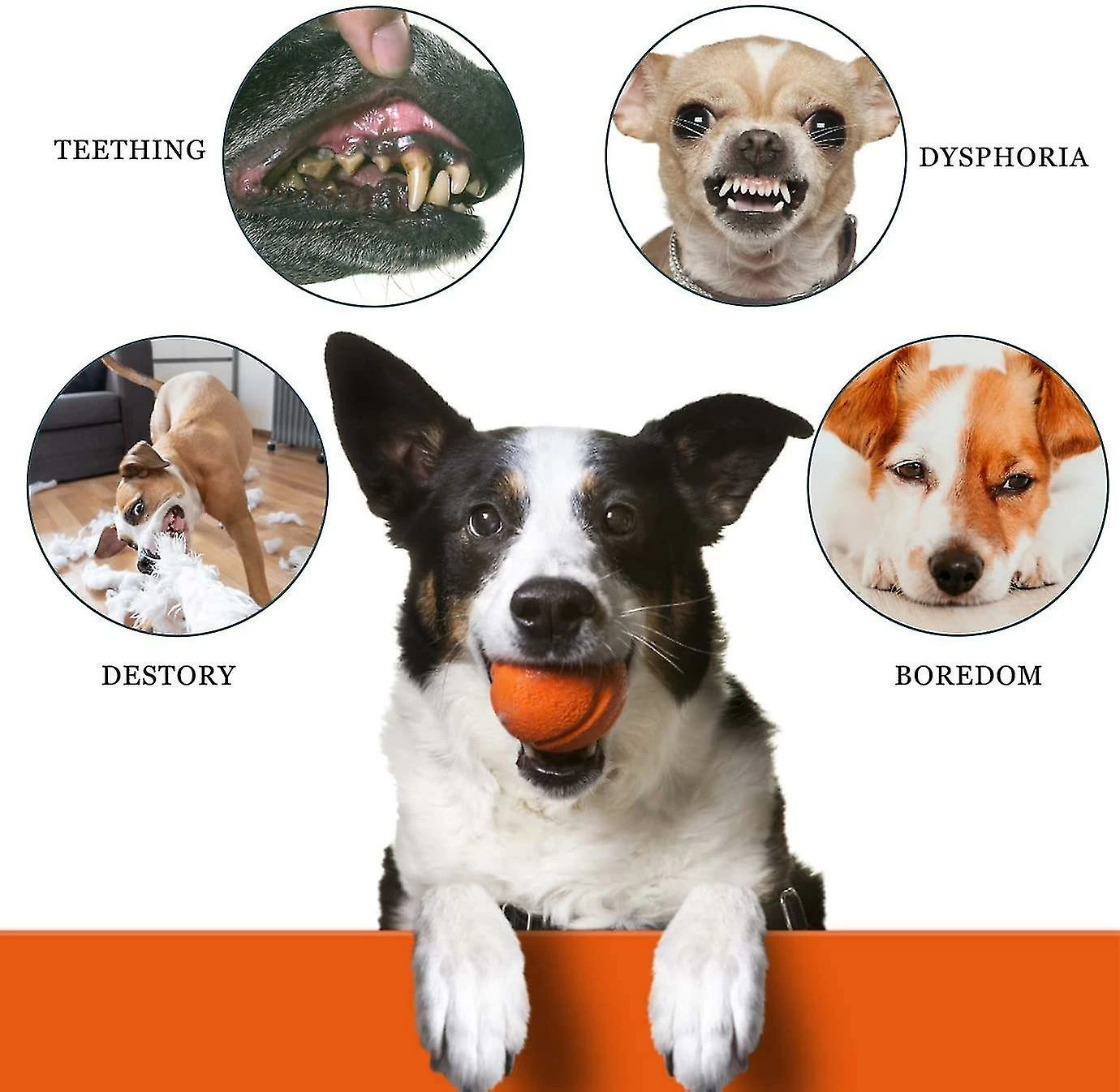 Lahean 2 Pièces Ball Dog Chew Toys Soft Latex Puppy Durable Football Dog Treat Balls 3 Lahean 2 Pièces Ball Dog Chew Toys Soft Latex Puppy Durable Football Dog Treat Balls – Image 3