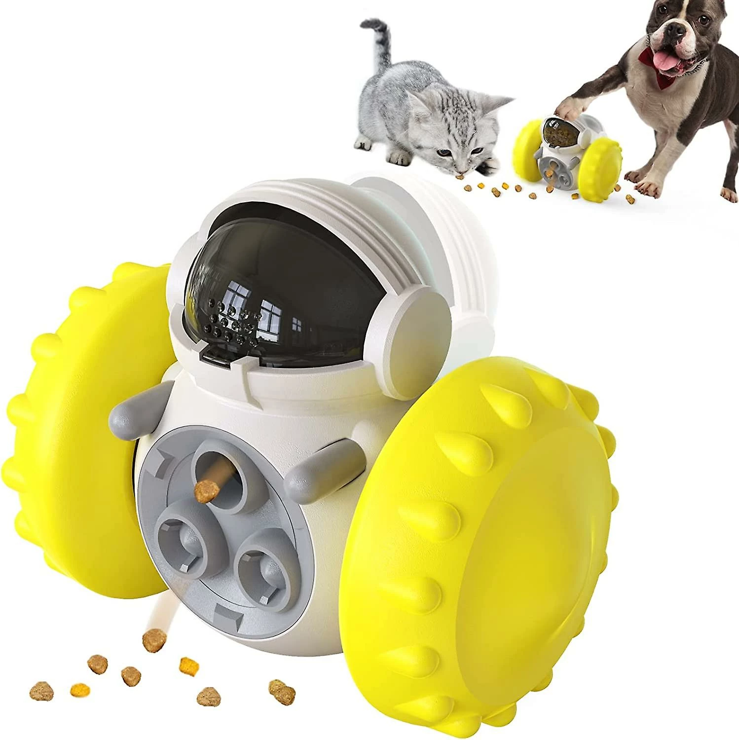 Baicccf Pour Petit Jouet Alimentaire Interactif De Friandise Sèche Pour Chien Et Chats, Distributeur De Nourriture Pour Animaux De Compagnie Tumbler Dog Treat Toy, Dog Slow Feeder Treat Dispensing Puzzle Toys Pour 1 Baicccf Pour Petit Jouet Alimentaire Interactif De Friandise Sèche Pour Chien Et Chats, Distributeur De Nourriture Pour Animaux De Compagnie Tumbler Dog Treat Toy, Dog Slow Feeder Treat Dispensing Puzzle Toys Pour