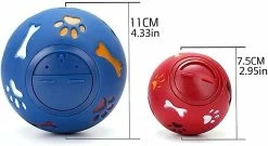 Baicccf Pet Dog Cats Jouets Caoutchouc Résistant Aux Morsures Iq Training Toy Interactif Boules De Nettoyage Des Dents Puppy Toys / B / 7.5cm