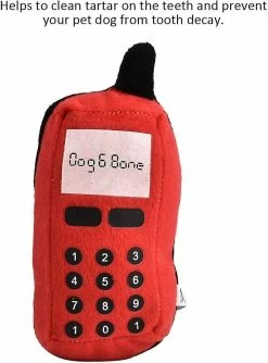Baicccf Pet Dog Chew Toy, Cell Phone Shape Interactive Chew Toy Pour Puppy Cat Pet Shop Pet Shop Household (rouge) -nourriture pour chien boutique 846249877 max