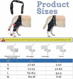 Unbranded Attelle De Genou De Chien Attelle De Jambe De Chien Pour Déchiré Acl Patte Arrière Chien Hip Support Brace, Dog Acl Knee Brace Réglable -nourriture pour chien boutique 846527468 max