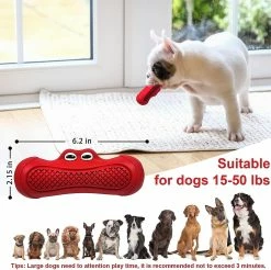 Unbranded Indestructible Big Dog Dog Toy, Dog Chew Toys, Presque Indestructible Rubber Toothbrush Toy Pour Medium Large Pet -nourriture pour chien boutique 846644434 max