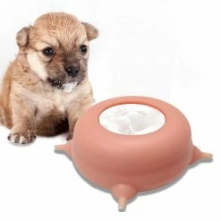Unbranded Puppy Kitten Feeder Silicone Milk Feeding Whelping Dog Bowl 200ml Pink1pcs -nourriture pour chien boutique 846705190 max