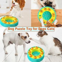 Unbranded Dog Puzzle Slow Feeder Toy, Jouets Interactifs Pour Chiens Chats, Petit Chien Moyen Jouet Slow Feeder Bowlblue1pcs -nourriture pour chien boutique 846752283 max